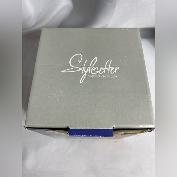 Stylesetter Margaret 24% Lead Crystal Candy Box Germany w/ Box 6.75” - Picture 9 of 10
